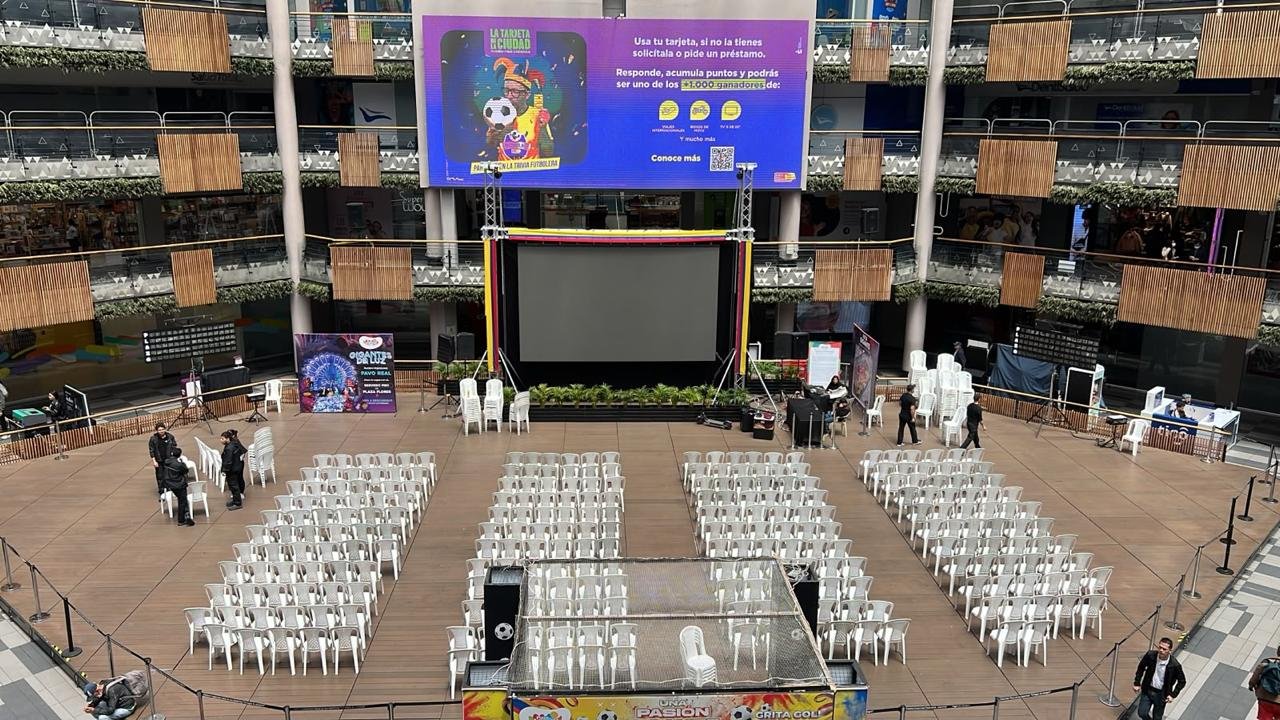 Montaje y producción de bingo en CC Plaza de las Américas